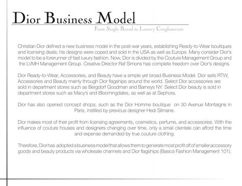 dior franchise|dior business model.